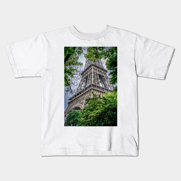 The Eiffel Tower Paris, France. Kids T-Shirt by anothercoffee